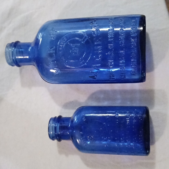 Other - Cobalt blue bottles.